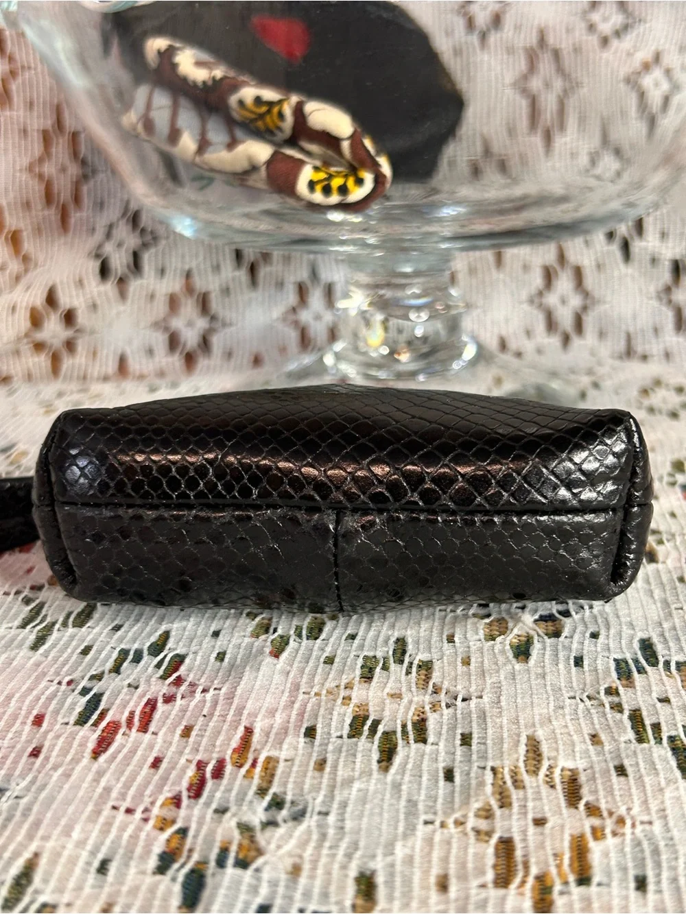Brighton Snakeskin Look Leather Coin Purse